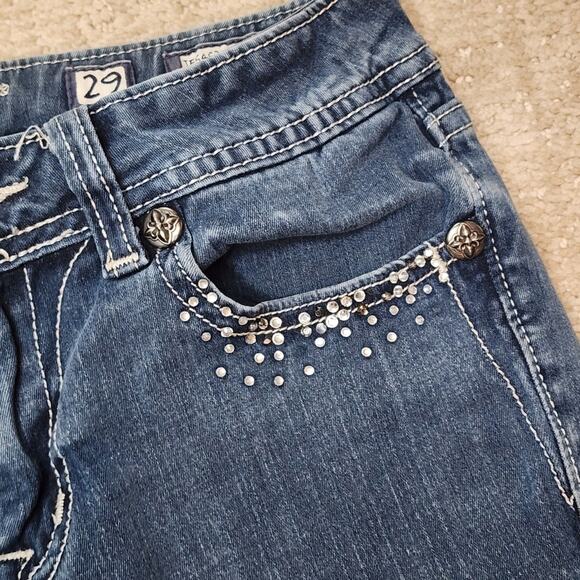 Miss Me Gem Embellished Jeggings Women's Size 29 - Picture 4 of 9